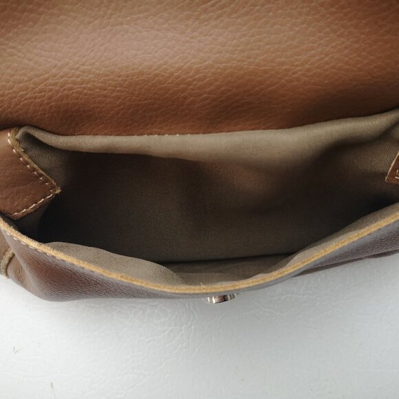 Stone Mountain Ladies Dark Brown Genuine Leather Wide Strap Crossbody / Shoulder - Picture 8 of 14